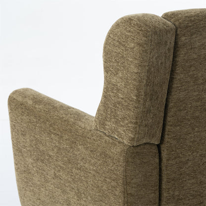 Modern Olive Green Chenille Accent Chair