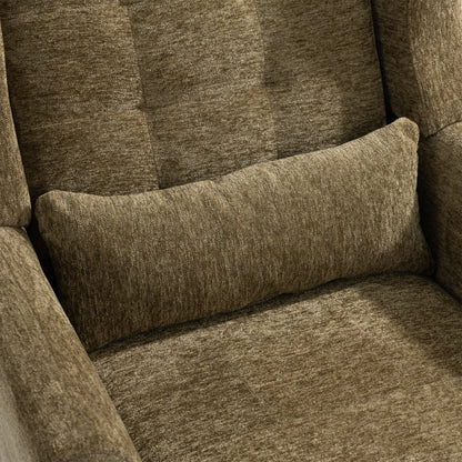 Modern Olive Green Chenille Accent Chair