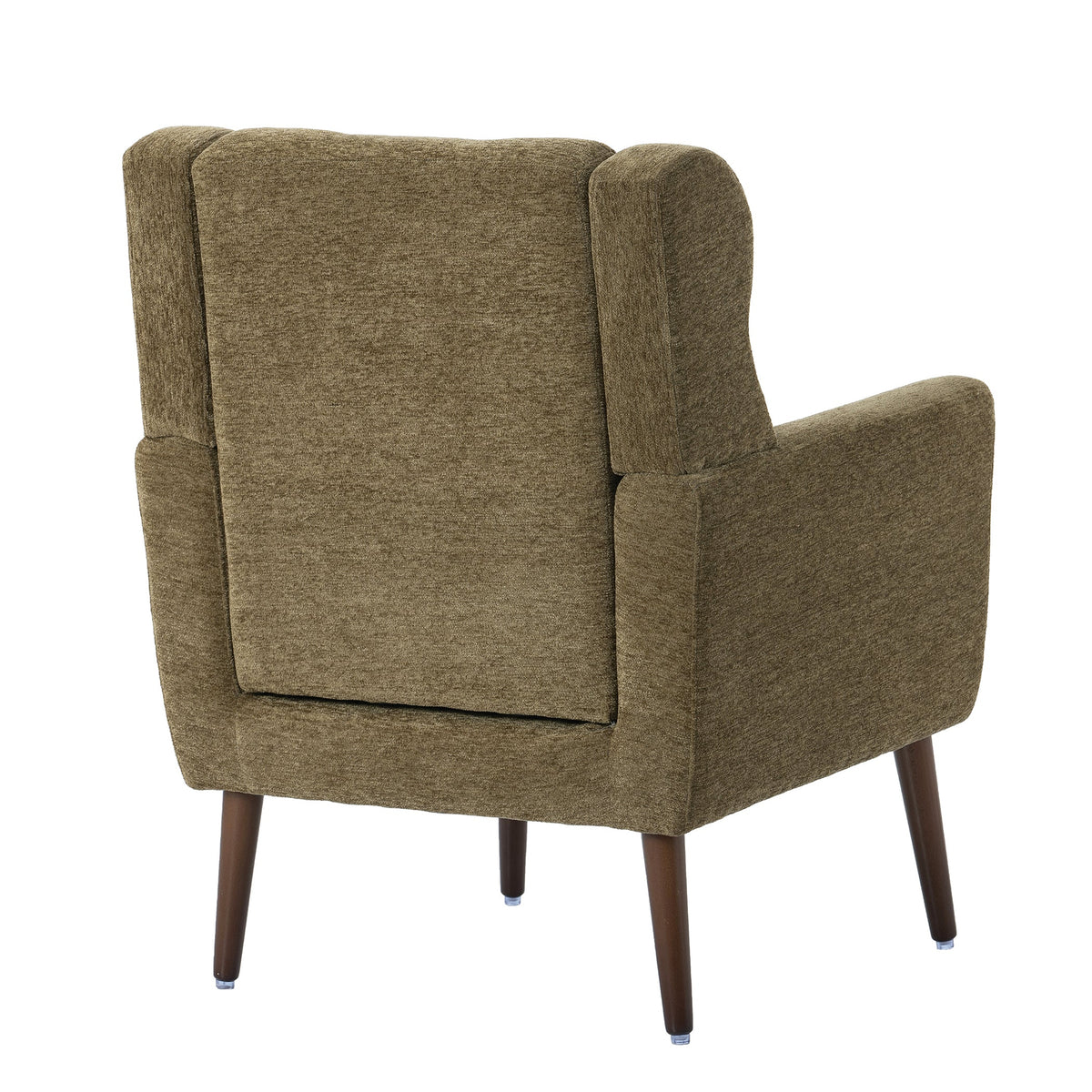 Modern Olive Green Chenille Accent Chair