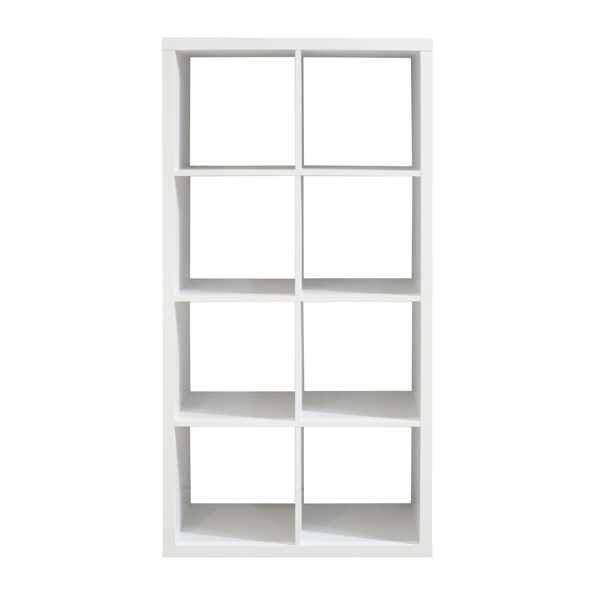 8-Cube Bookcase Organizer with Open Back Shelves